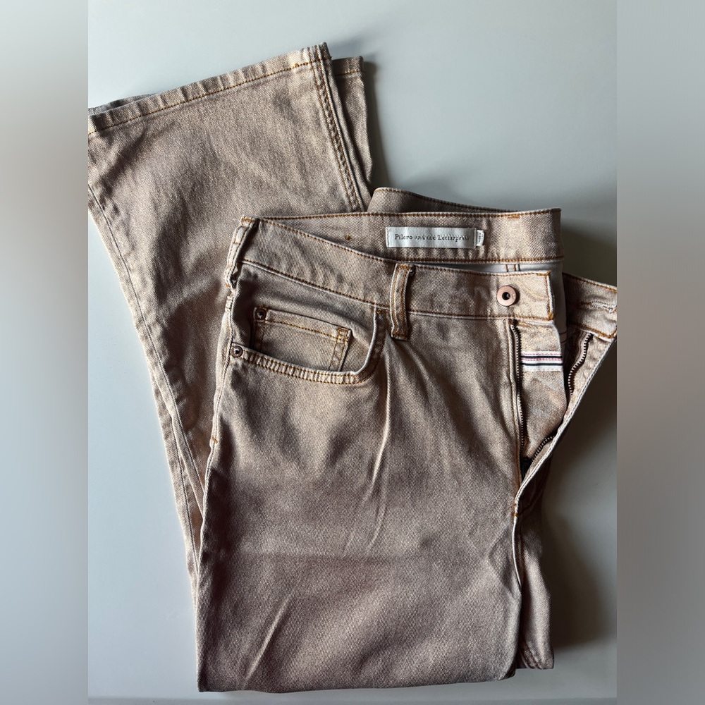 Pilcro | Bronze Sparkle Jeans | Size 31